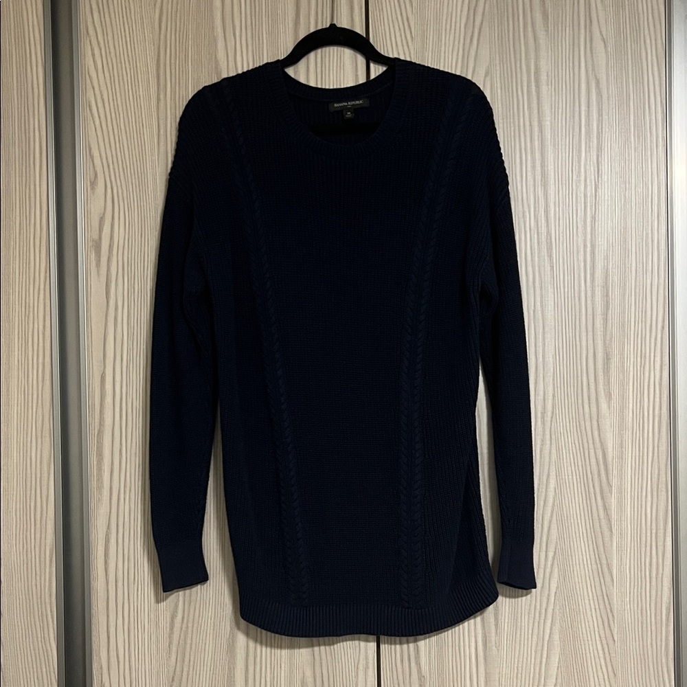Banana Republic Dark Blue Crew Neck Sweater